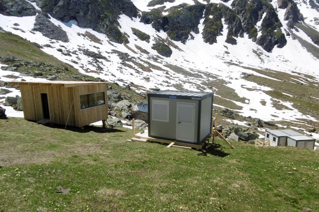 La cucina provvisoria.